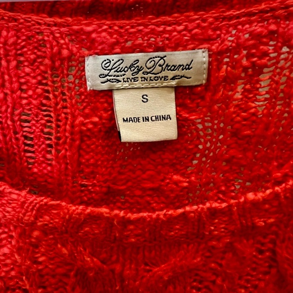 Lucky Brand small orange sweater - Picture 2 of 3